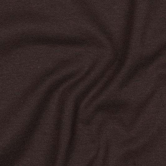 Bio-Baumwolle Bündchen glatt (GOTS) uni | dunkelbraun