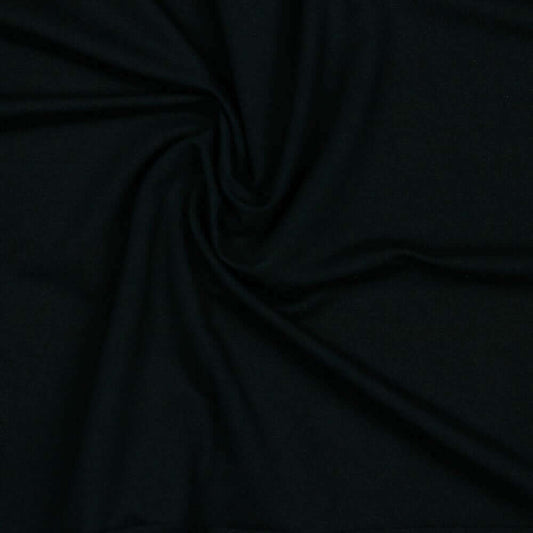 Bio-Baumwolle French Terry (GOTS) uni | schwarz JuleStoff