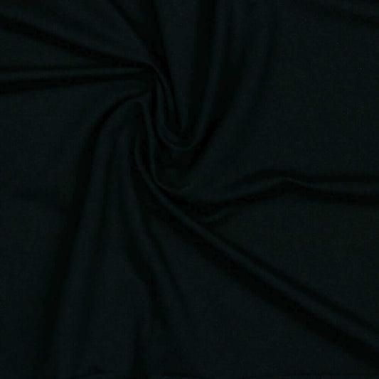 Stoffprobe Bio-Baumwolle French Terry (GOTS) uni | schwarz JuleStoff