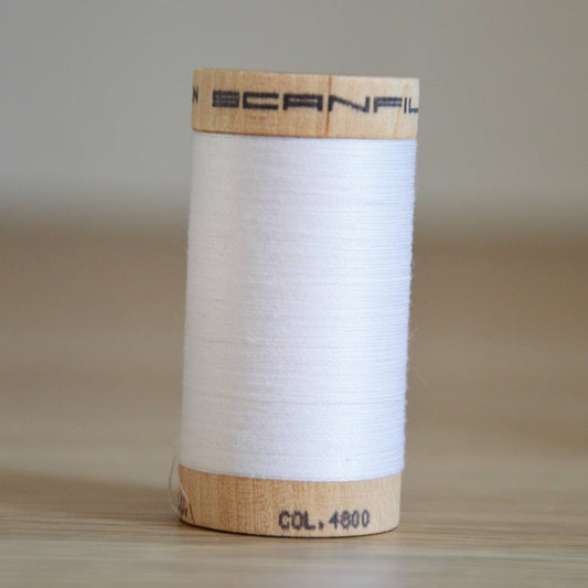 Bio-Baumwolle Nähgarn 274 m (GOTS) | 4800 weiß
