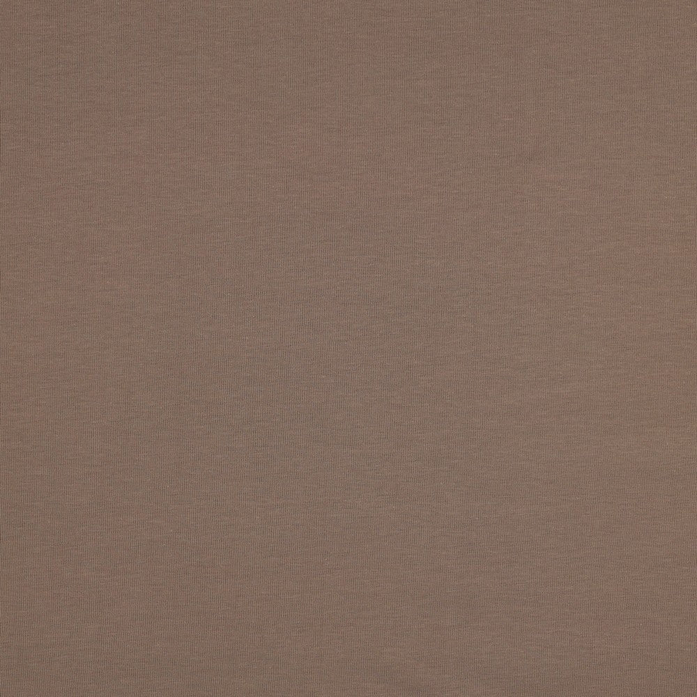 Bio-Baumwolle Basic Jersey Stoff (GOTS) uni | taupe