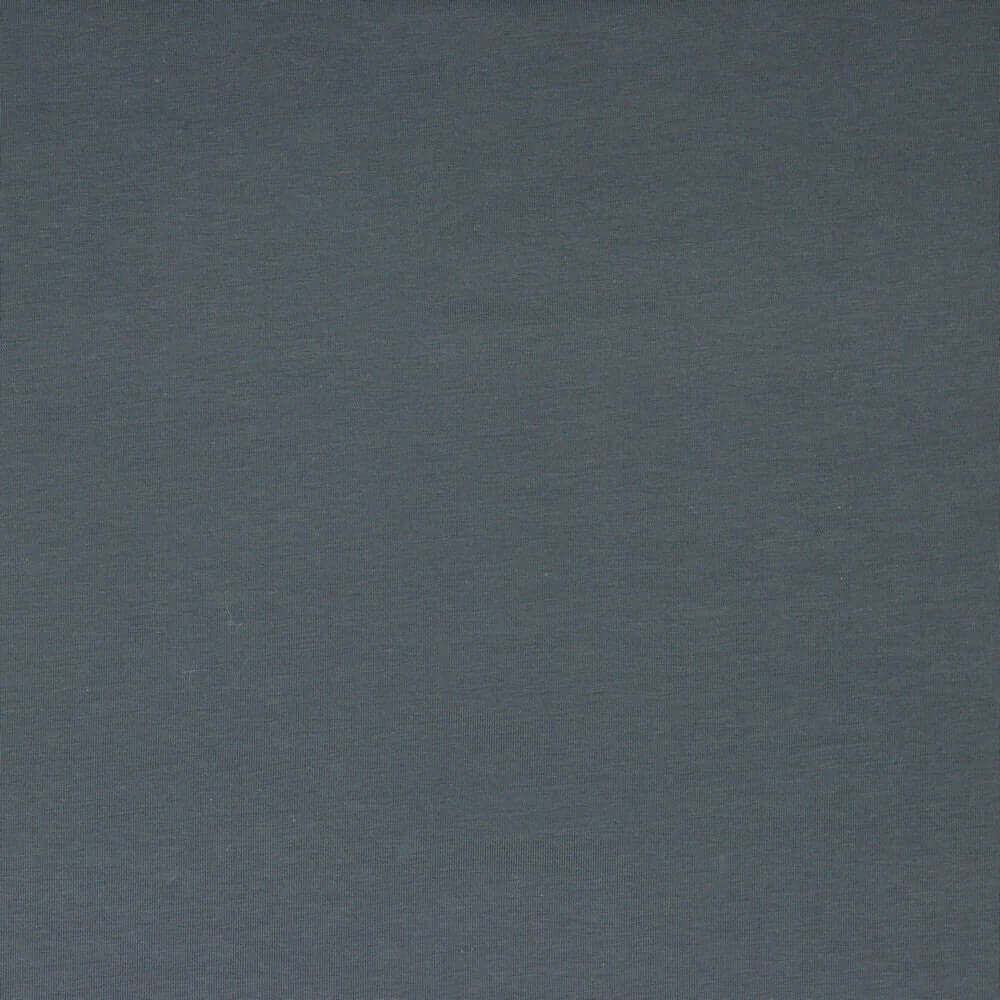 Bio-Baumwolle Basic Jersey Stoff (GOTS) uni | anthrazit JuleStoff