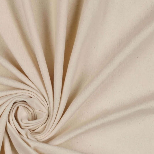 Bio-Baumwolle Basic Jersey Stoff (GOTS) uni | natur JuleStoff