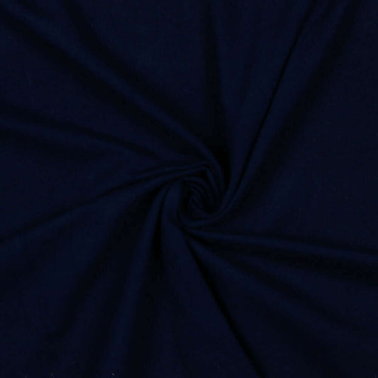Bio-Baumwolle Soft Sweatstoff (GOTS) uni | navy JuleStoff
