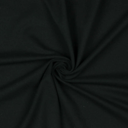 Bio-Baumwolle Soft Sweatstoff (GOTS) uni | schwarz JuleStoff