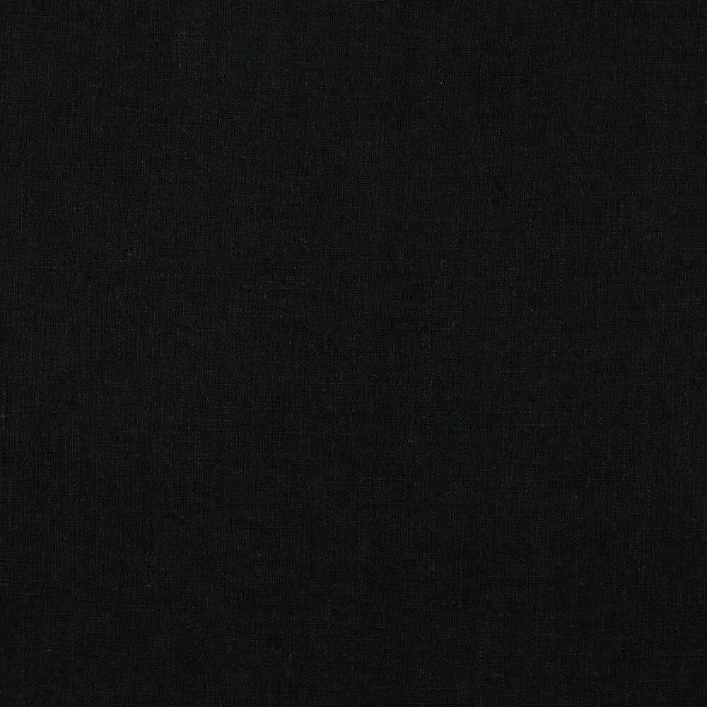 Leinen/Baumwolle gewaschen uni | schwarz JuleStoff