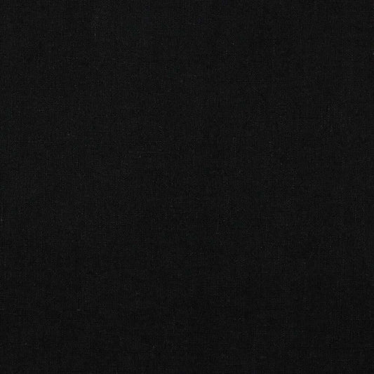 Leinen/Baumwolle gewaschen uni | schwarz JuleStoff