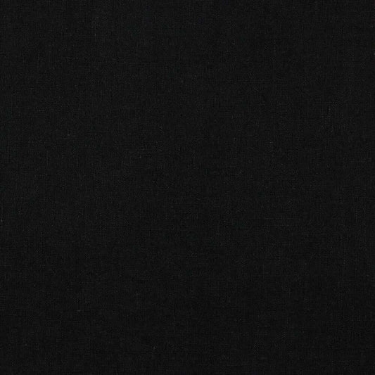 Stoffprobe Leinen/Baumwolle gewaschen uni | schwarz JuleStoff