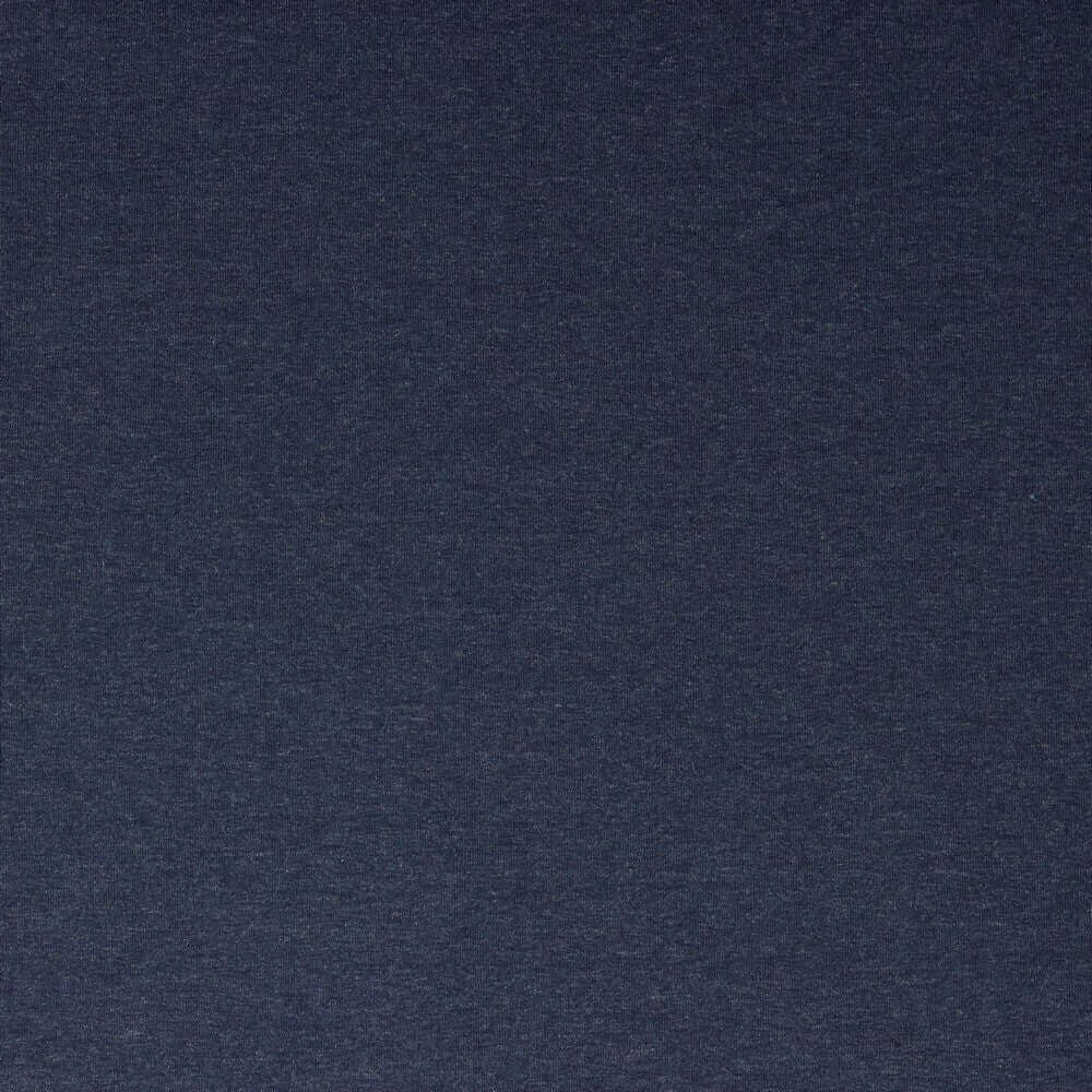 Stoffprobe Recycling-Baumwolle Jersey Stoff | jeansblau-meliert JuleStoff