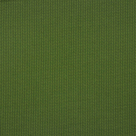 Stoffprobe Recycling-Baumwolle Strick Zopfmuster | khaki JuleStoff