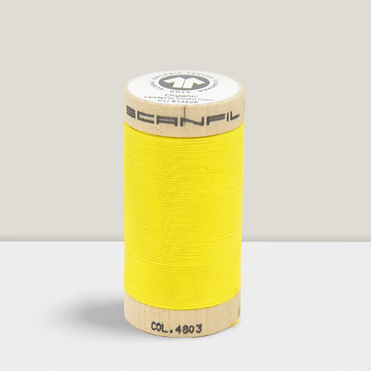 Bio-Baumwolle Nähgarn 100 m (GOTS) | 4803 sonnengelb JuleStoff