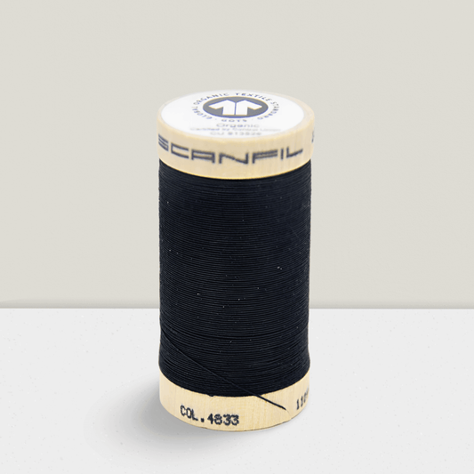 Bio-Baumwolle Nähgarn 100 m (GOTS) | 4833 dunkelgrau JuleStoff