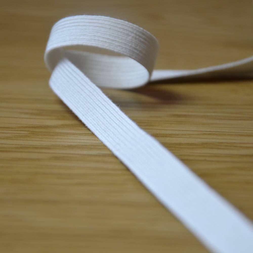 Bio Gummiband | 1 cm ecru