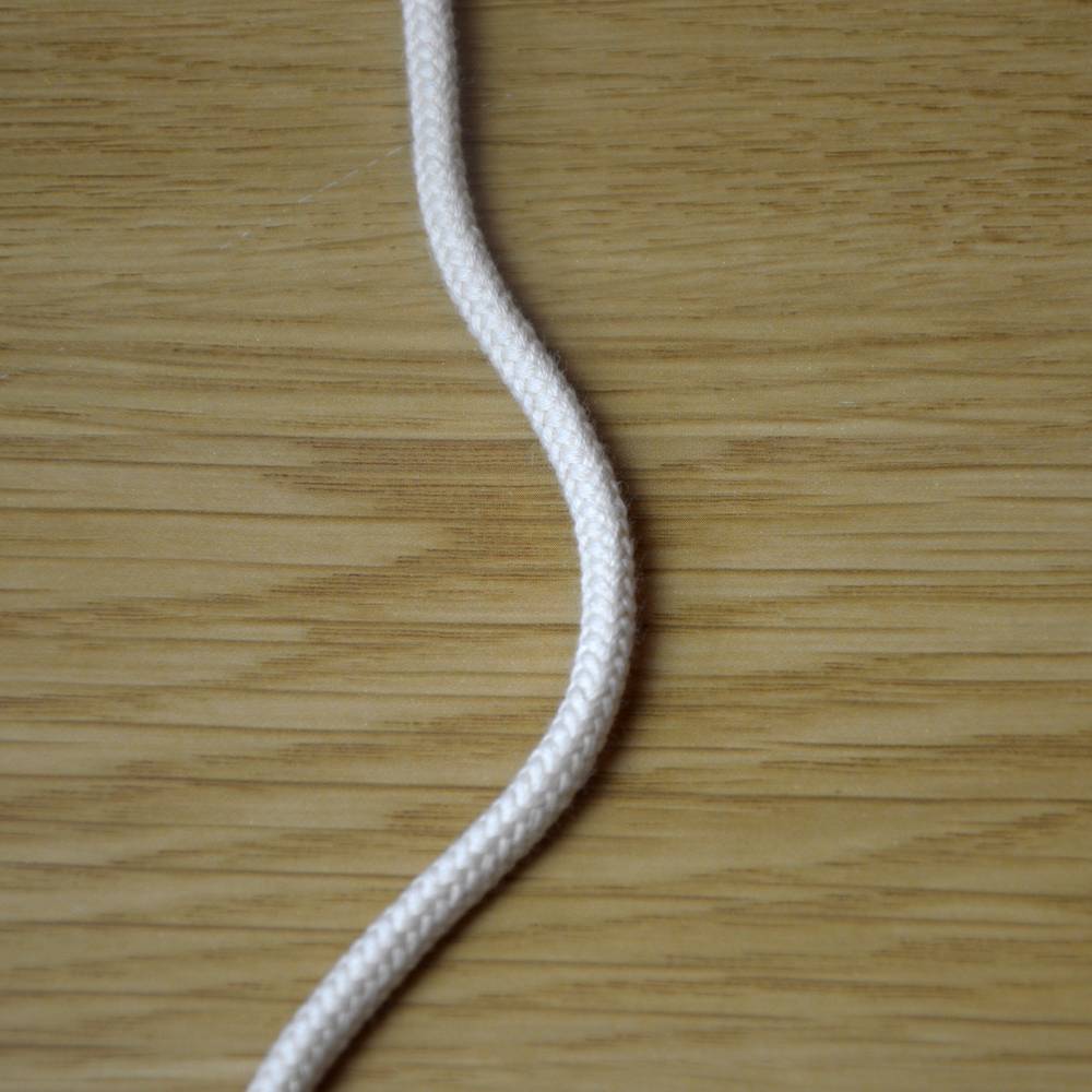 Bio-Baumwolle Kordel rund | 5 mm ecru