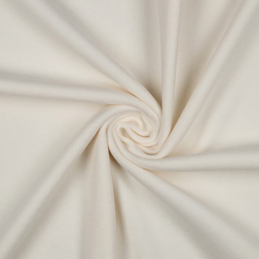 Bio-Baumwolle Fleece (GOTS) uni | ecru