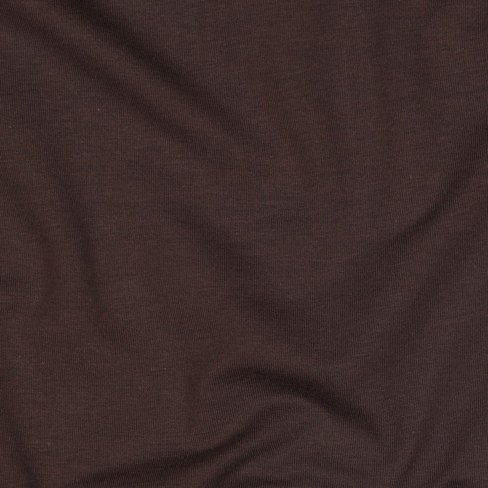 Bio-Baumwolle French Terry (GOTS) uni | dunkelbraun