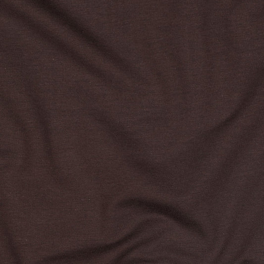 Bio-Baumwolle French Terry (GOTS) uni | dunkelbraun