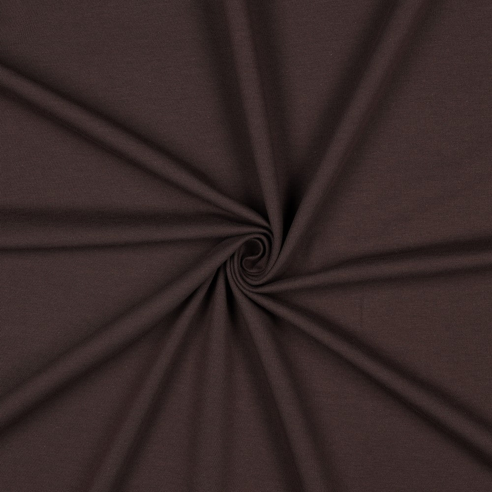 Bio-Baumwolle French Terry (GOTS) uni | dunkelbraun