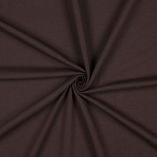 Bio-Baumwolle French Terry (GOTS) uni | dunkelbraun