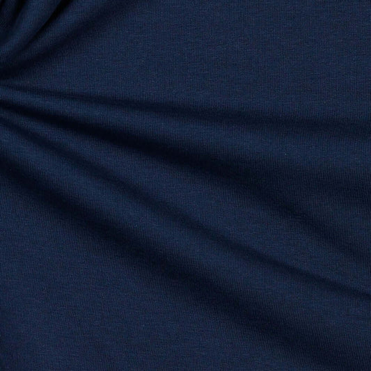 Stoffprobe Bio-Baumwolle French Terry (GOTS) uni | navy JuleStoff