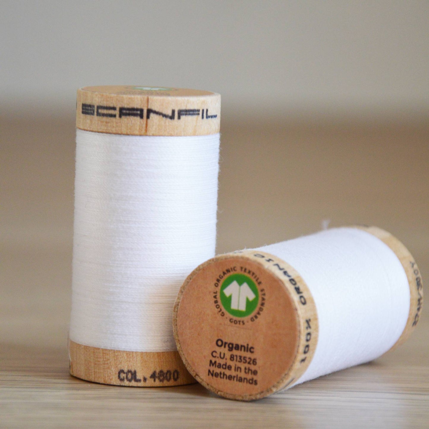 Bio-Baumwolle Nähgarn 274 m (GOTS) | 4800 weiß