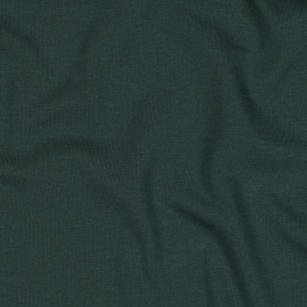 Bio-Baumwolle Basic Jersey Stoff (GOTS) uni | dunkelgrün