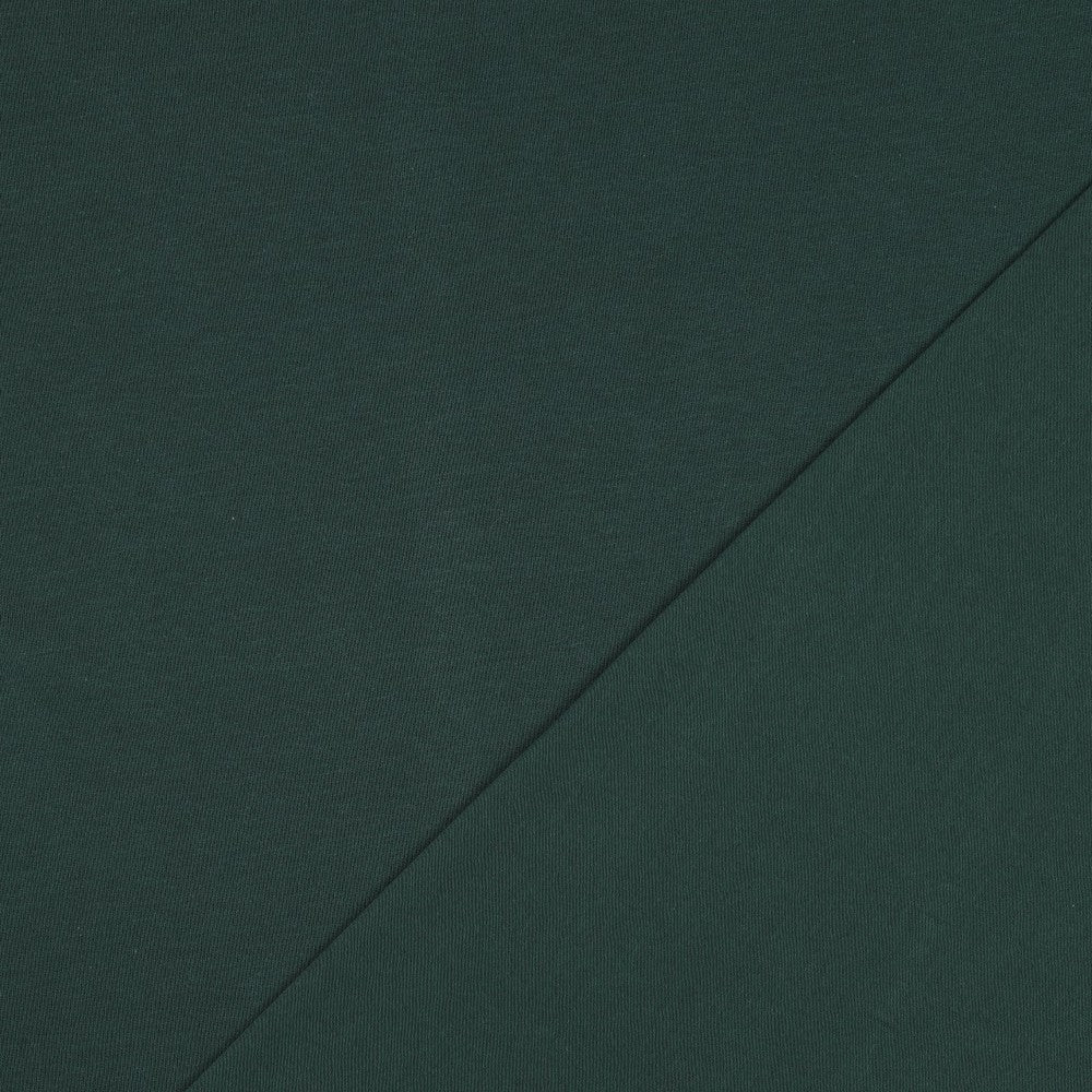 Bio-Baumwolle Basic Jersey Stoff (GOTS) uni | dunkelgrün
