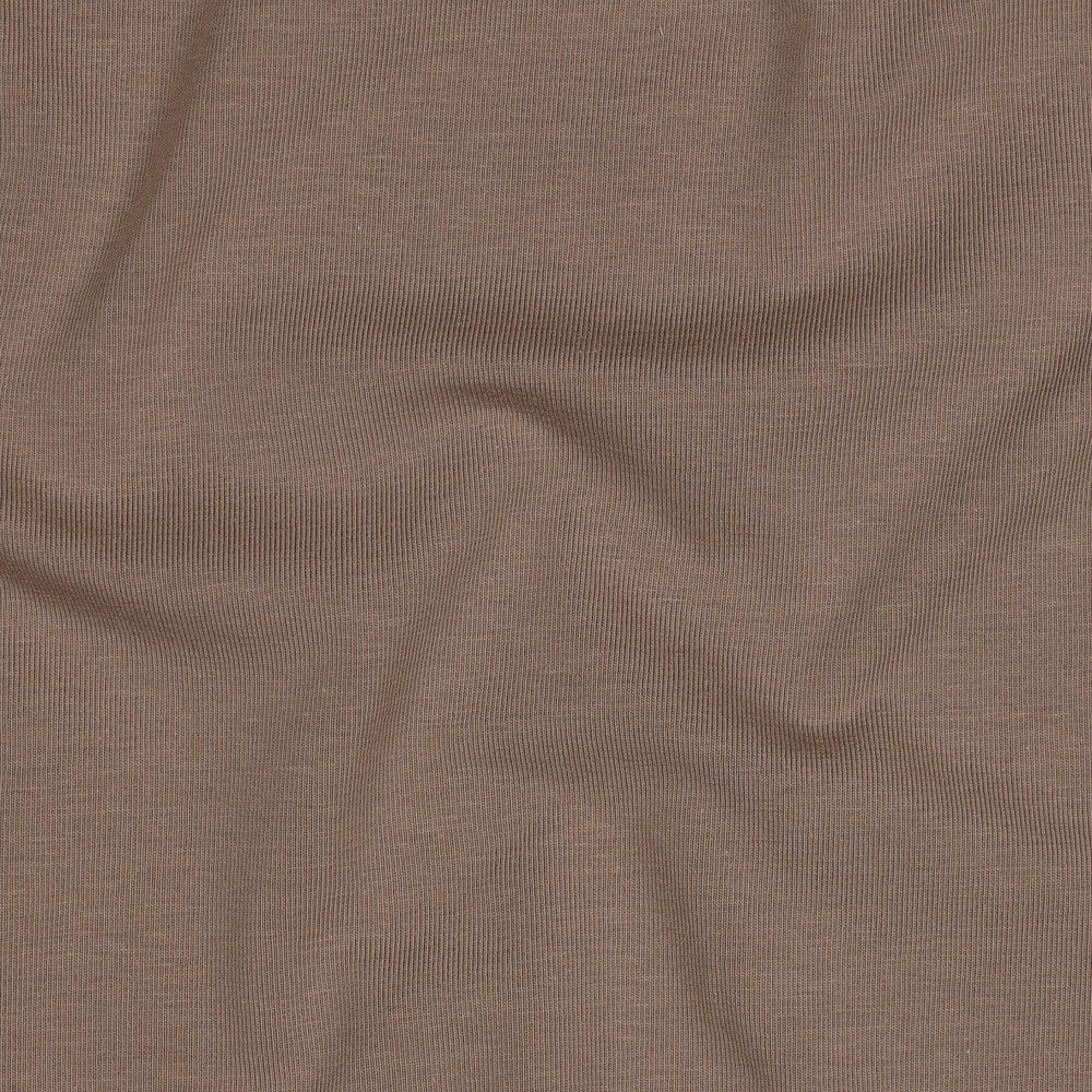 Bio-Baumwolle Basic Jersey Stoff (GOTS) uni | taupe