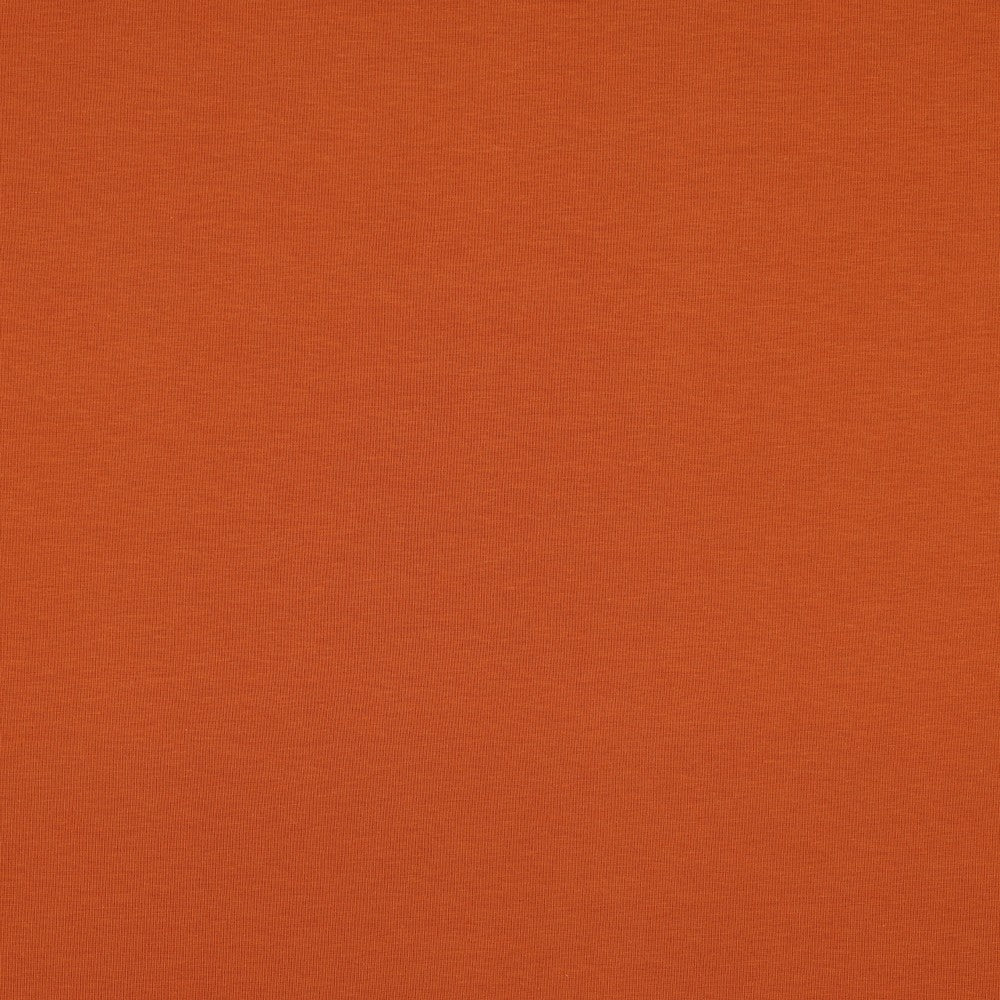 Bio-Baumwolle Basic Jersey Stoff (GOTS) uni | terrakotta