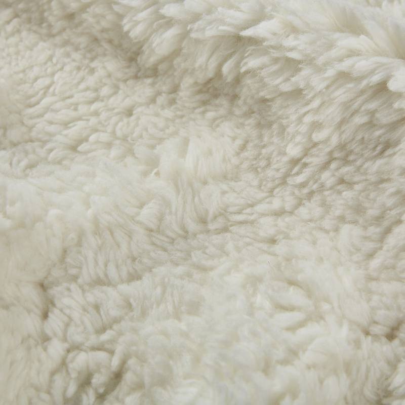 Bio-Baumwolle Plüsch (GOTS) uni | natur